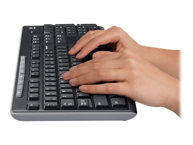 Logitech MK270 Wireless Keyboard and Mouse Combo - Italian Layout, Black - Image 7
