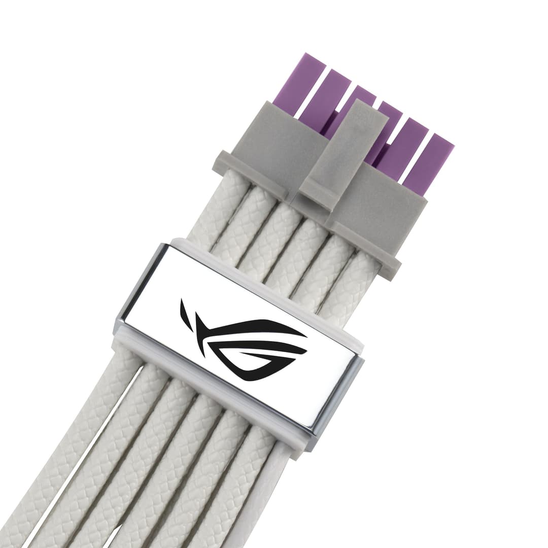 ASUS ROG Equalizer 12V-2x6 PCIe Power Cable 0.75 m - White - Image 1