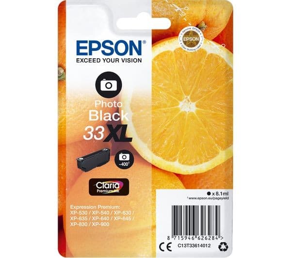 Epson 33XL - XL - photo black - original - ink cartridge