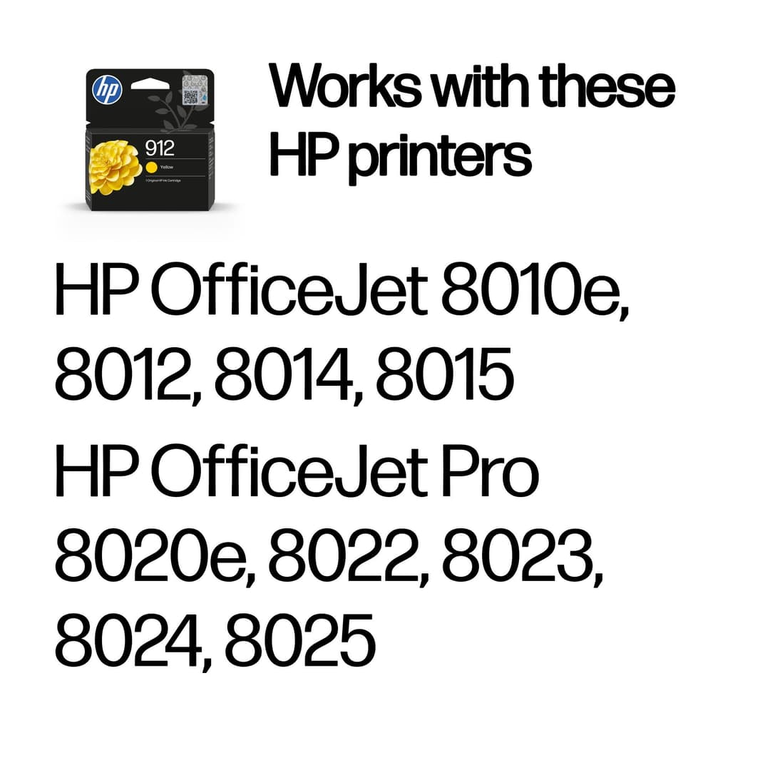 HP 912 Yellow Original Ink Cartridge - Image 2