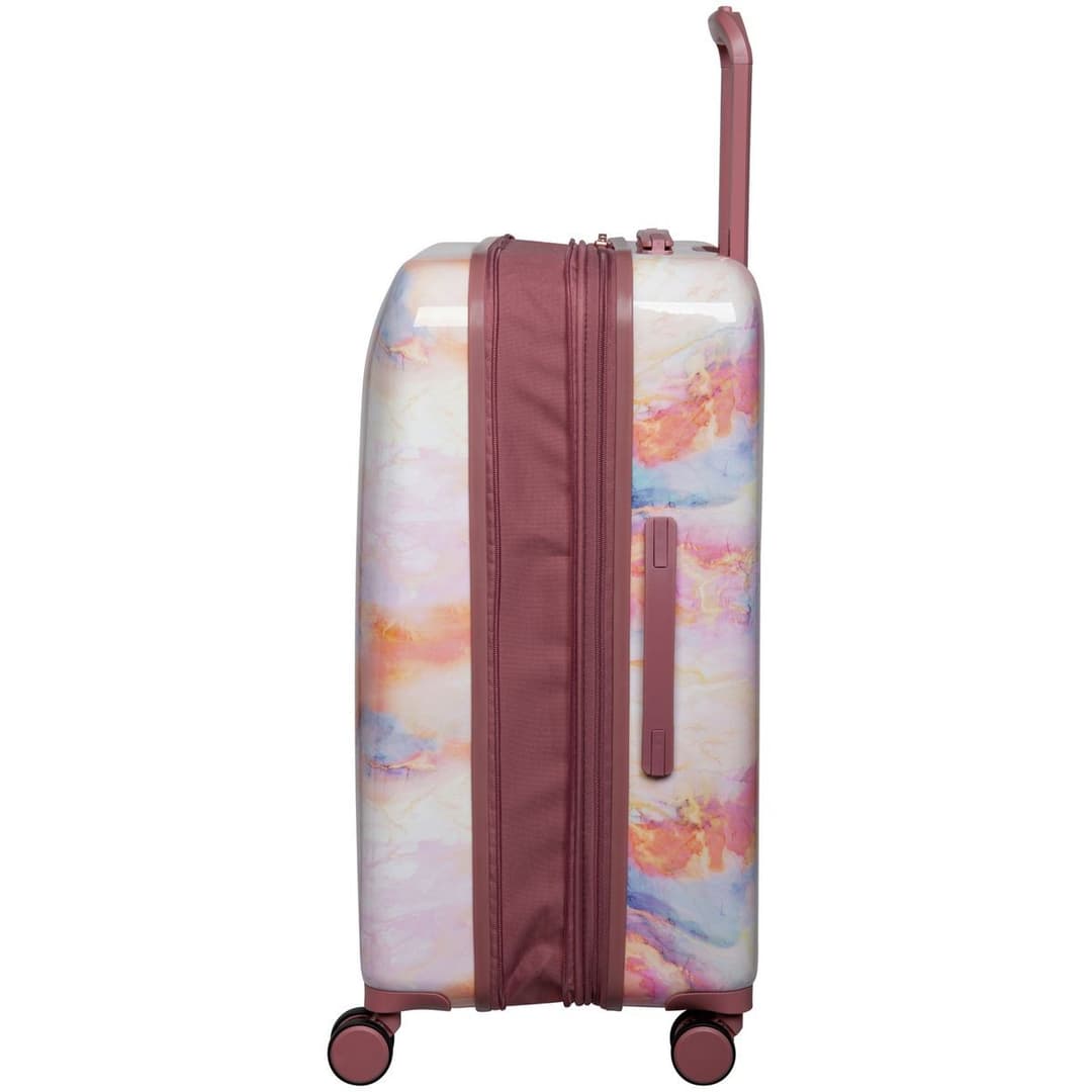 IT Hard Expandable 8 Wheel Cabin Suitcase - Marble Effect - Image 6