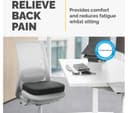 FELLOWES Breyta Comfort Seat Cushion with Cover - Black thumbnail 5