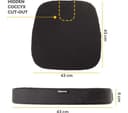 FELLOWES Breyta Comfort Seat Cushion with Cover - Black thumbnail 7