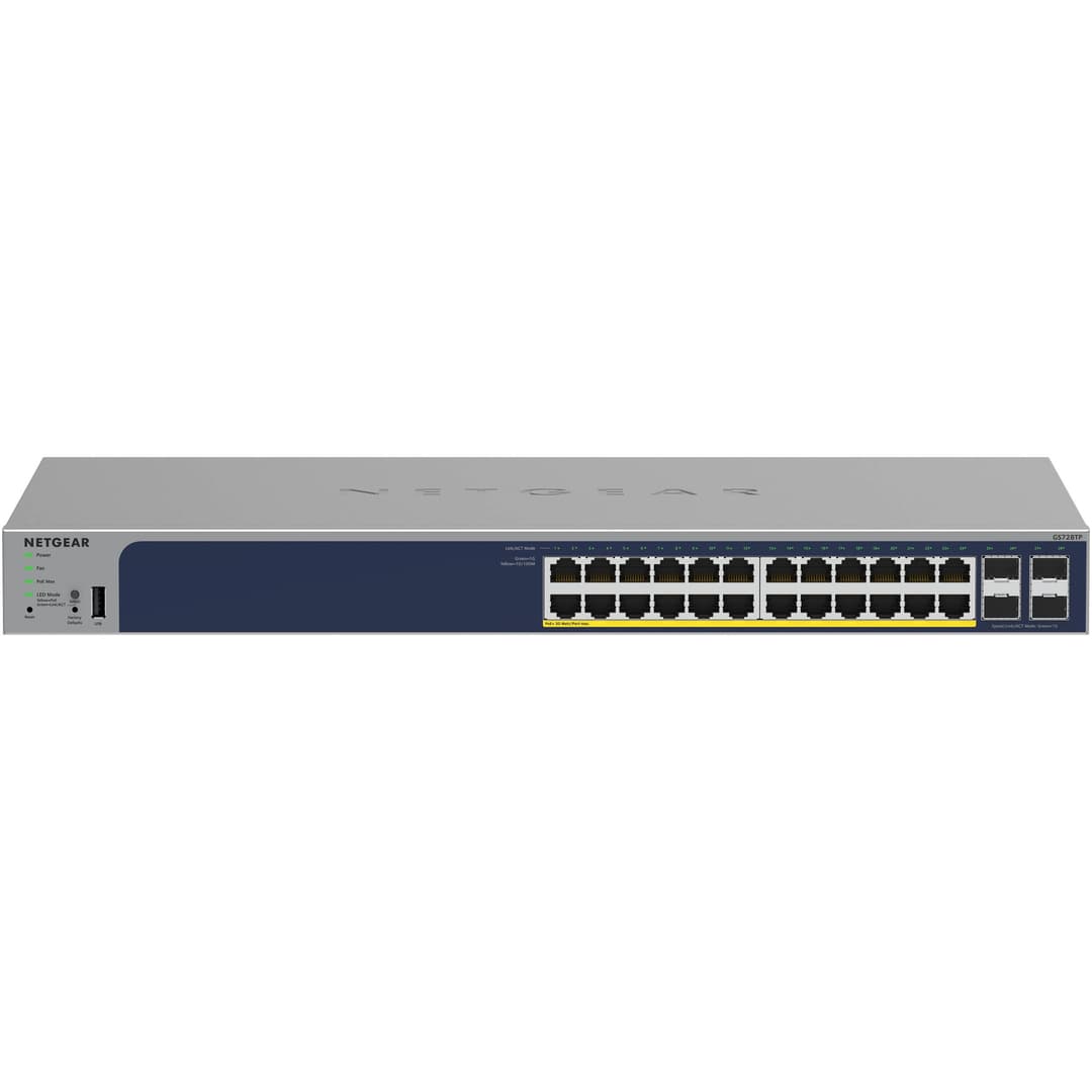 NETGEAR ProSafe GS728TP Smart Managed Network Switch 24 Ports POE+ With SFP Slot - Image 2