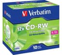 VERBATIM 12x CD-RW Blank CDs - Pack of 10 thumbnail 1