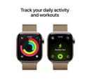 Apple Watch Series 11 GPS + Cellular 42mm Gold Titanium Case with Gold Milanese Loop thumbnail 4