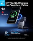 Anker Prime 3‑in‑1 Wireless Charger, Qi2‑Certified 25W, MagSafe‑Compatible thumbnail 5