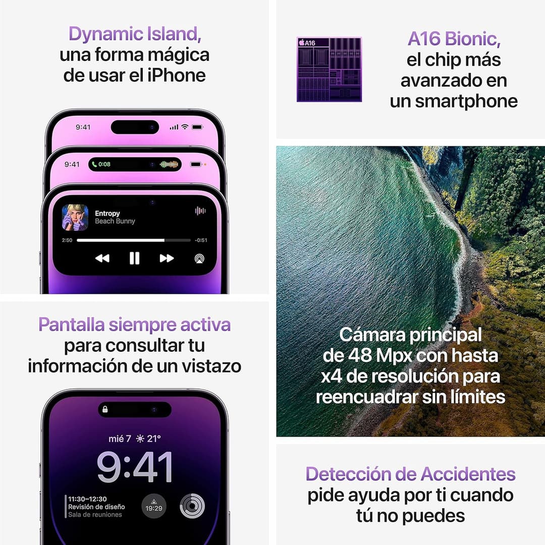 Apple iPhone 14 Pro 128GB - Deep Purple - Image 4