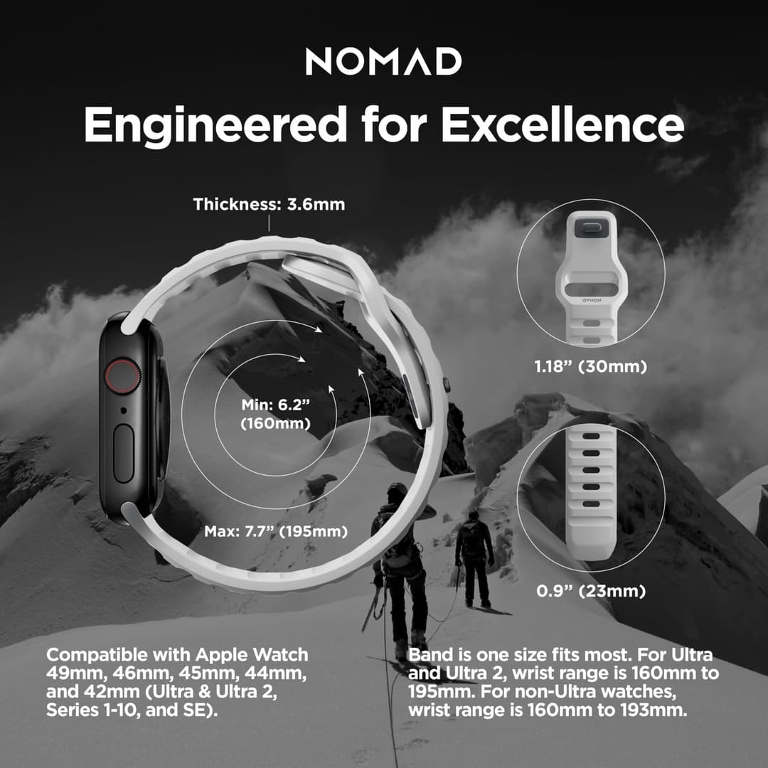 NOMAD Sport Band Watch Strap - Lunar Gray - Image 4