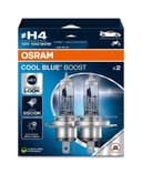 OSRAM COOL BLUE® BOOST H4 Halogen Headlight Lamps - White thumbnail 1