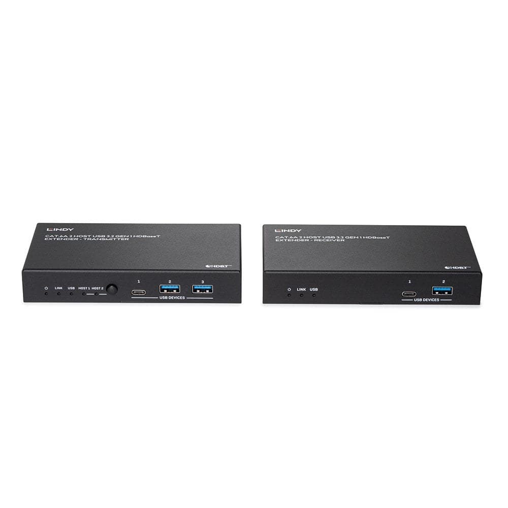 Lindy 100m Cat.6A 2 Host USB 3.2 Gen 1 HDBaseT Extender - Image 3