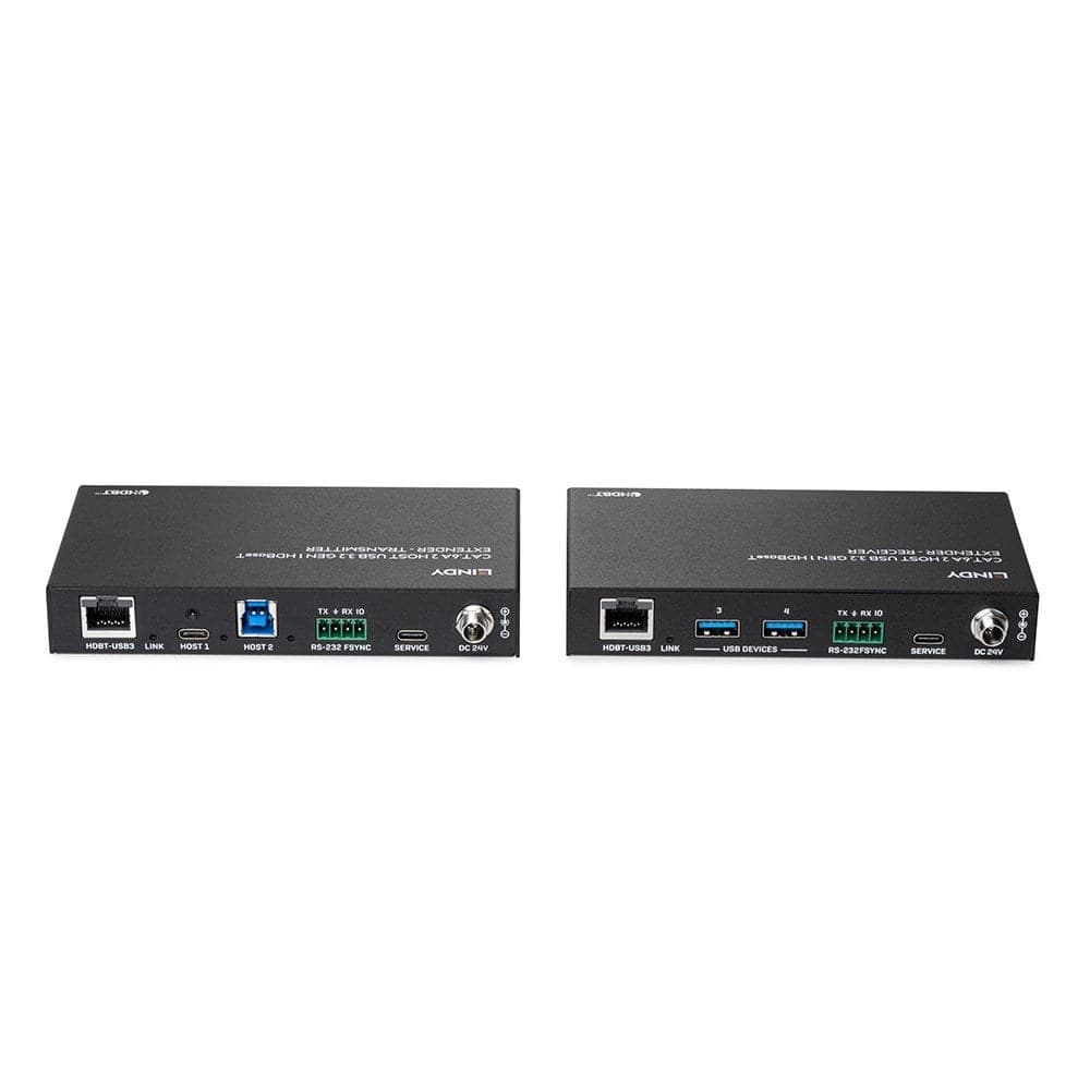 Lindy 100m Cat.6A 2 Host USB 3.2 Gen 1 HDBaseT Extender - Image 4