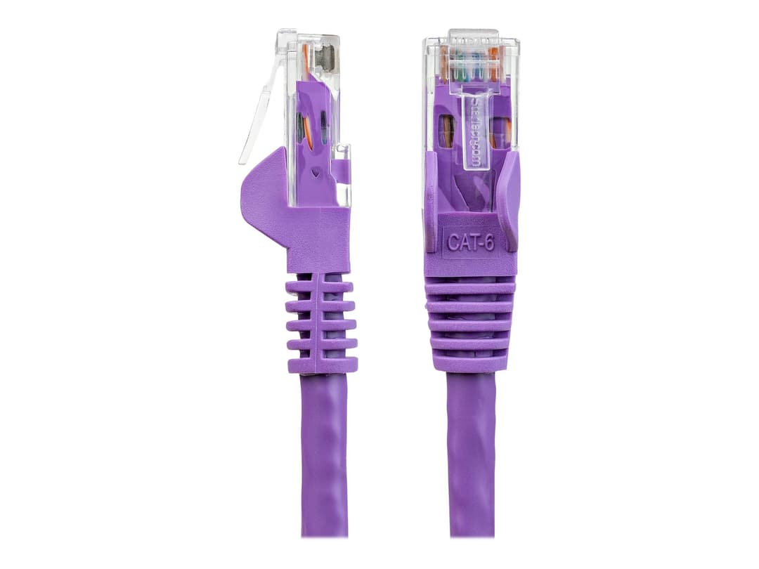 StarTech CAT6 Ethernet Cable 100ft Purple - Image 1