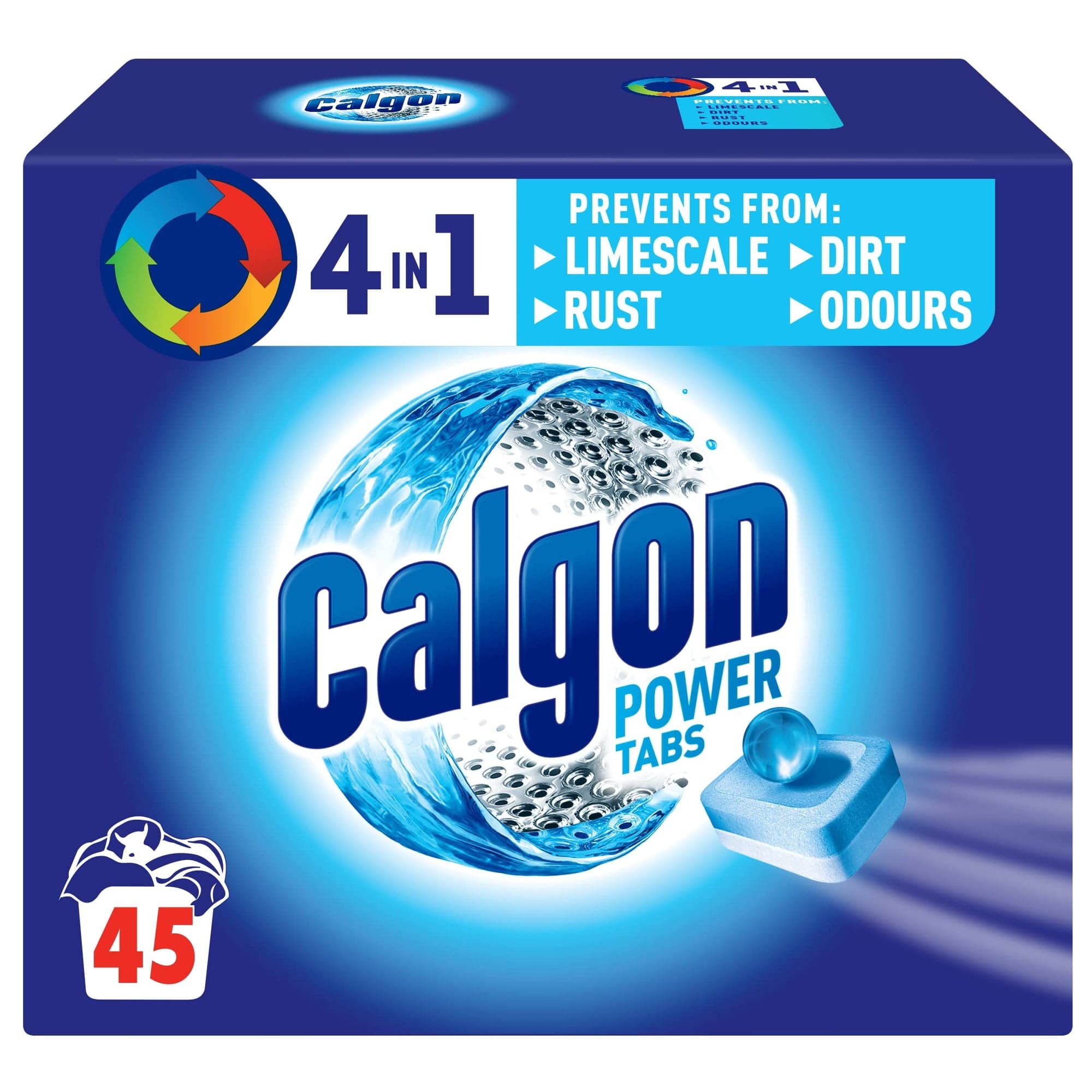 Calgon 2-in-1 Water Softener Tablets For Washing Machine Clothing Laundry