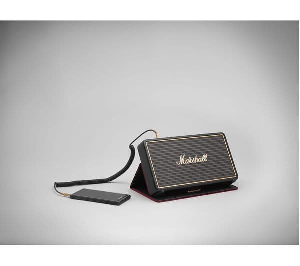 MARSHALL Stockwell Portable Bluetooth Wireless Speaker with Flip Cover - Black - Image 3
