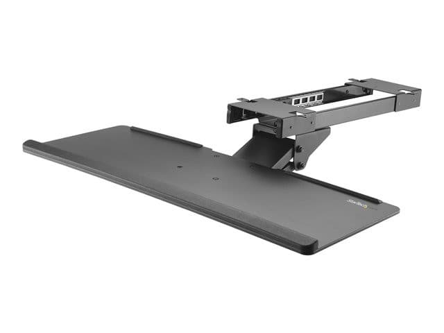 StarTech.com Under Desk-Mount Keyboard Tray - 26.4” Wide - Adjustable - Ergonomic Slide-Out Keyboard Shelf with Tilt and Swivel (KBTRAYADJ) - keyboard drawer - Image 1