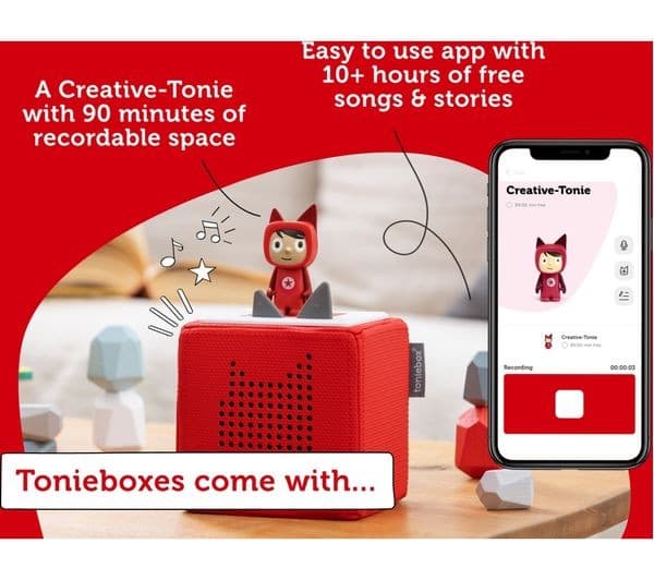 TONIES Toniebox Starter Set with Creative-Tonie & Charging Station - Purple - Image 7