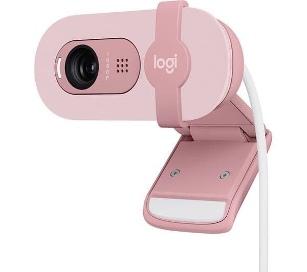 Logitech Brio 100 Full HD 1080p Webcam - Rose - Image 1