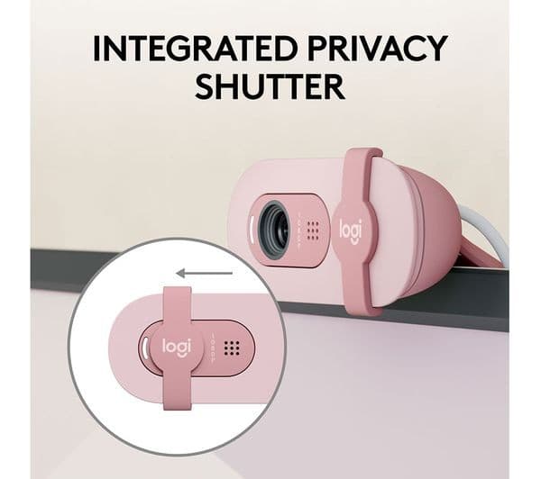 Logitech Brio 100 Full HD 1080p Webcam - Rose - Image 4