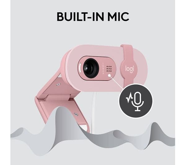 Logitech Brio 100 Full HD 1080p Webcam - Rose - Image 5