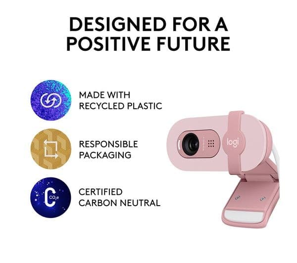 Logitech Brio 100 Full HD 1080p Webcam - Rose - Image 9