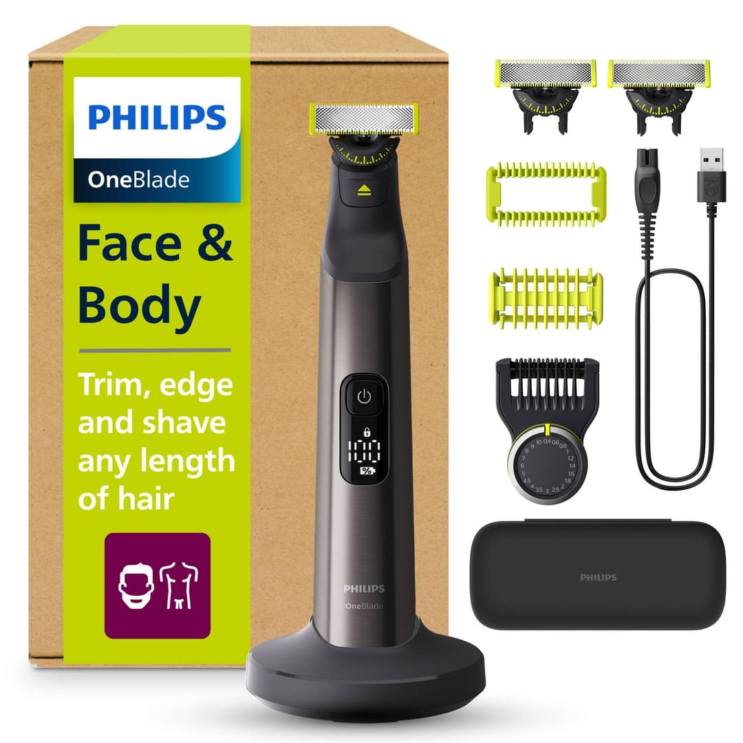 Philips OneBlade Pro 360 Face & Body Electric Beard Trimmer, Shaver And Bodygroomer - Black - Image 1