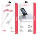 Ven-Dens Silicone USB-A to USB-C Cable, Durable, Heat-Resistant & Reliable, VD-DCP03 - White thumbnail 2
