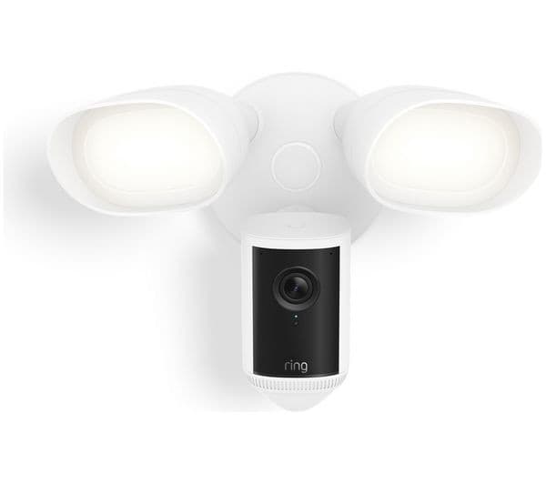 Ring Floodlight Cam Pro Wired 4K Security Camera White - Image 1