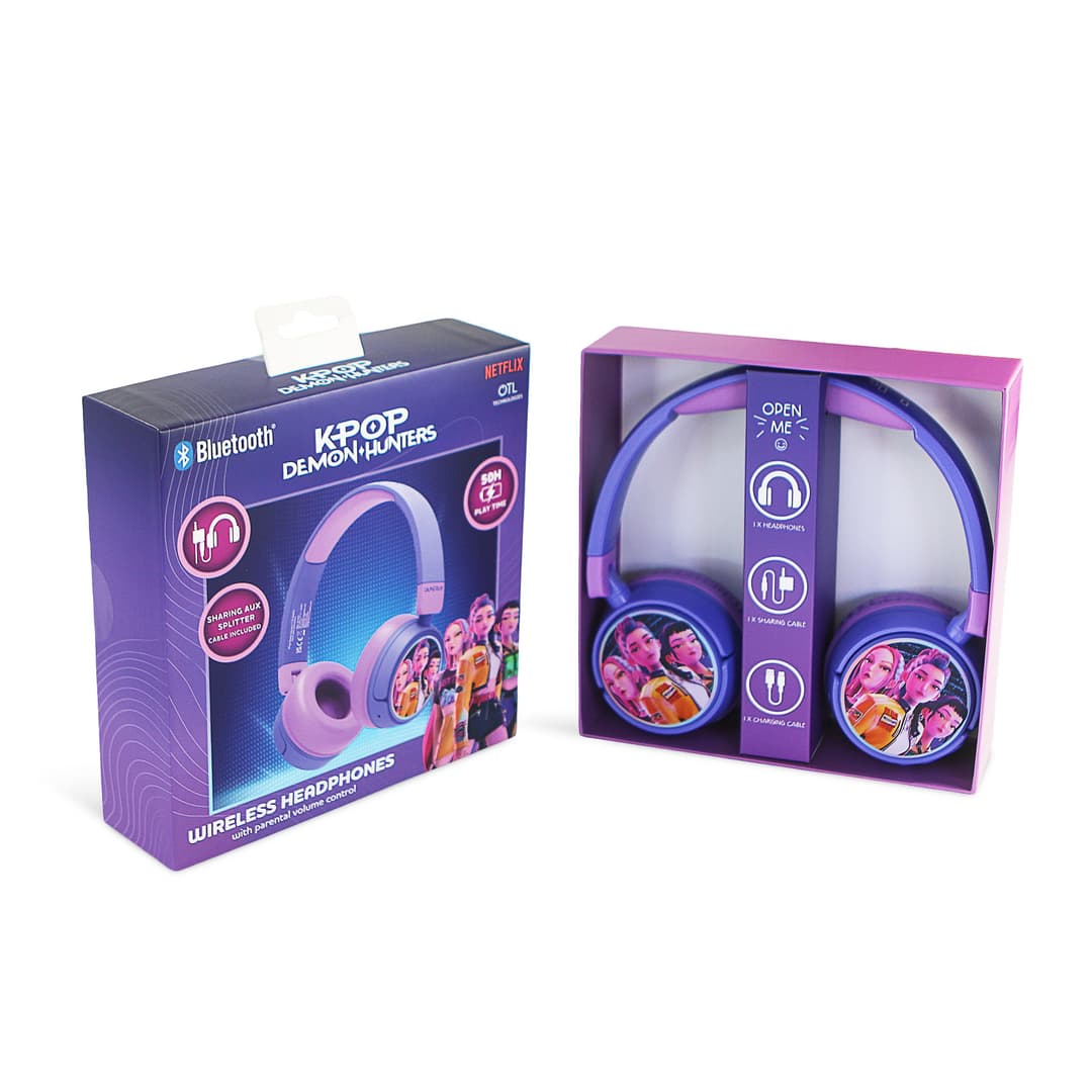 OTL KPop Demon Hunters Huntr/X Wireless Kids Headphones - Image 6
