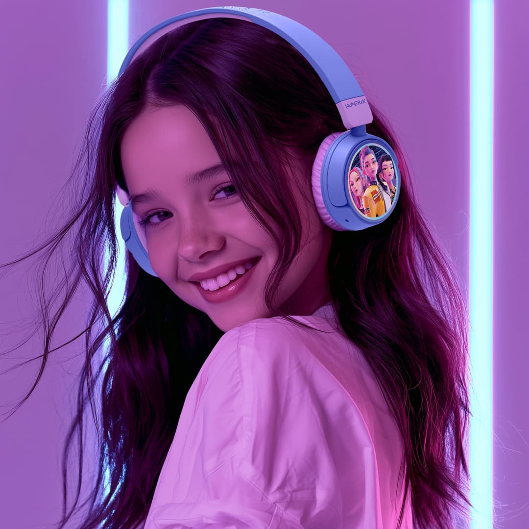 OTL KPop Demon Hunters Huntr/X Wireless Kids Headphones - Image 8