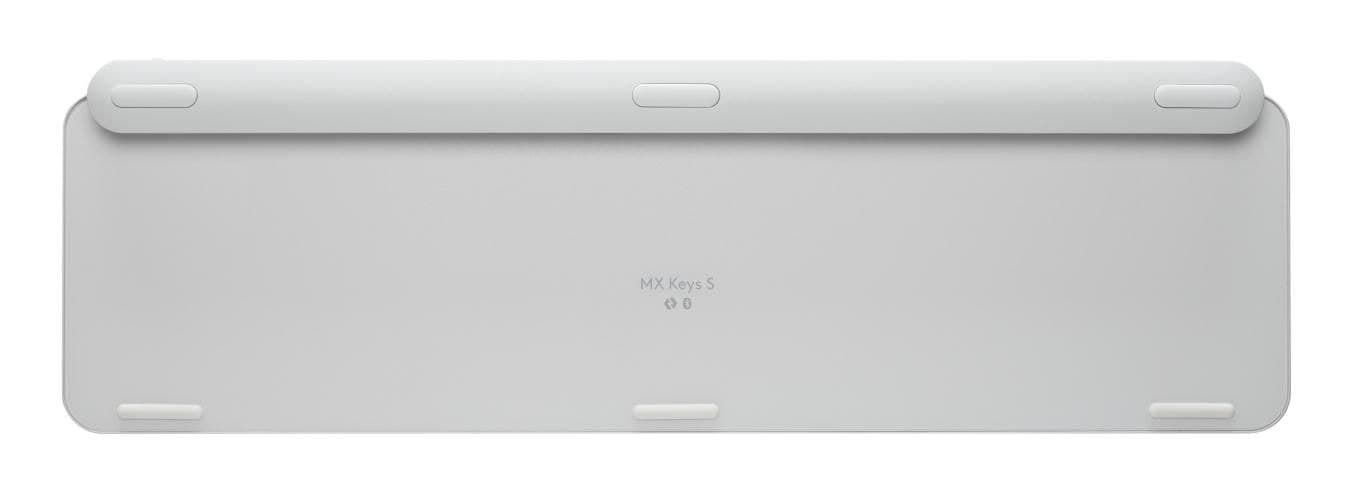 Logitech MX Keys S Wireless Illuminated Keyboard - Nordic QWERTY (Danish/Finnish/Norwegian/Swedish) - Pale Grey