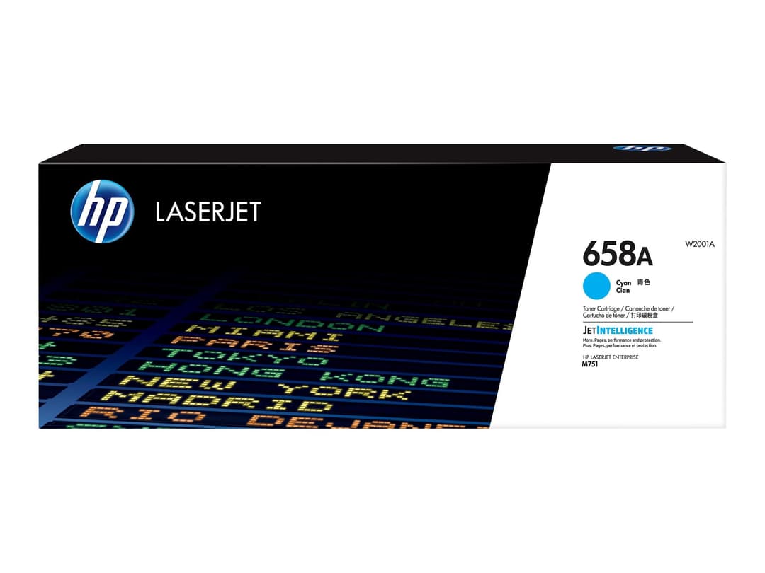HP 658A - cyan - original - LaserJet - toner cartridge (W2001A) - Image 1
