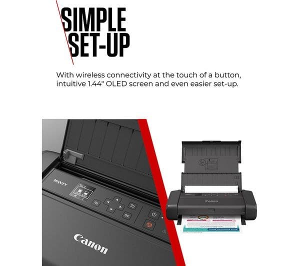 CANON MAXIFY BX110 Wireless Inkjet Portable Printer with Battery - Image 6