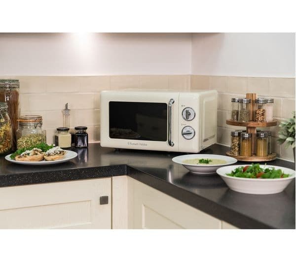 RUSSELL HOBBS RHRETMM705C Solo Microwave - Cream - Image 2