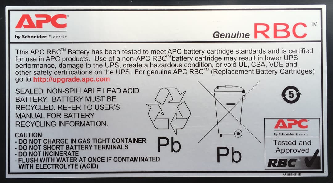 APC Battery Replacement Cartridge APCRBC118 (OEM) - Image 2