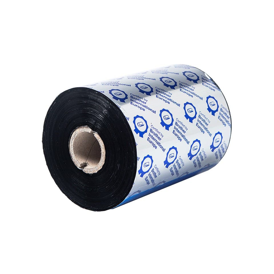 Brother BWP-1D600-110 Premium Wax Thermal Transfer Ribbon, Black, 110mm x 600m - Image 2