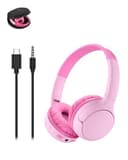 Belkin SoundForm Mini 2 Wireless On-Ear Kids Headphones - Pink thumbnail 2