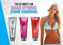 Power Tan Ultima Dark Collagen Quad Hybrid Bronzing Creme Sunbed Tanning Accelerator Cream - 250 ml thumbnail 2