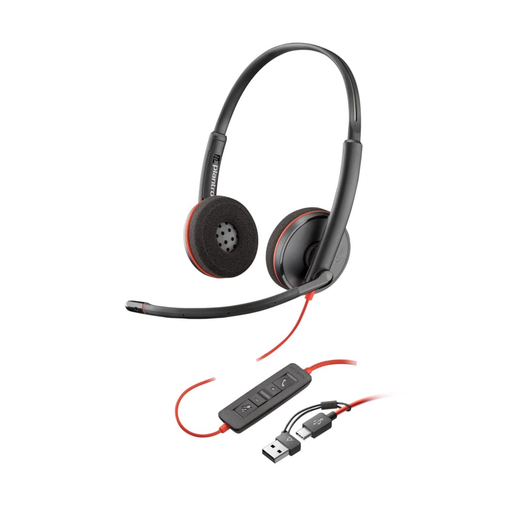 Poly Blackwire 3210 Monaural USB-C Headset - Image 1
