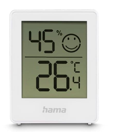 Hama Baros Thermometer and Hygrometer, Digital, For Indoors, Set of 2, white - Image 1