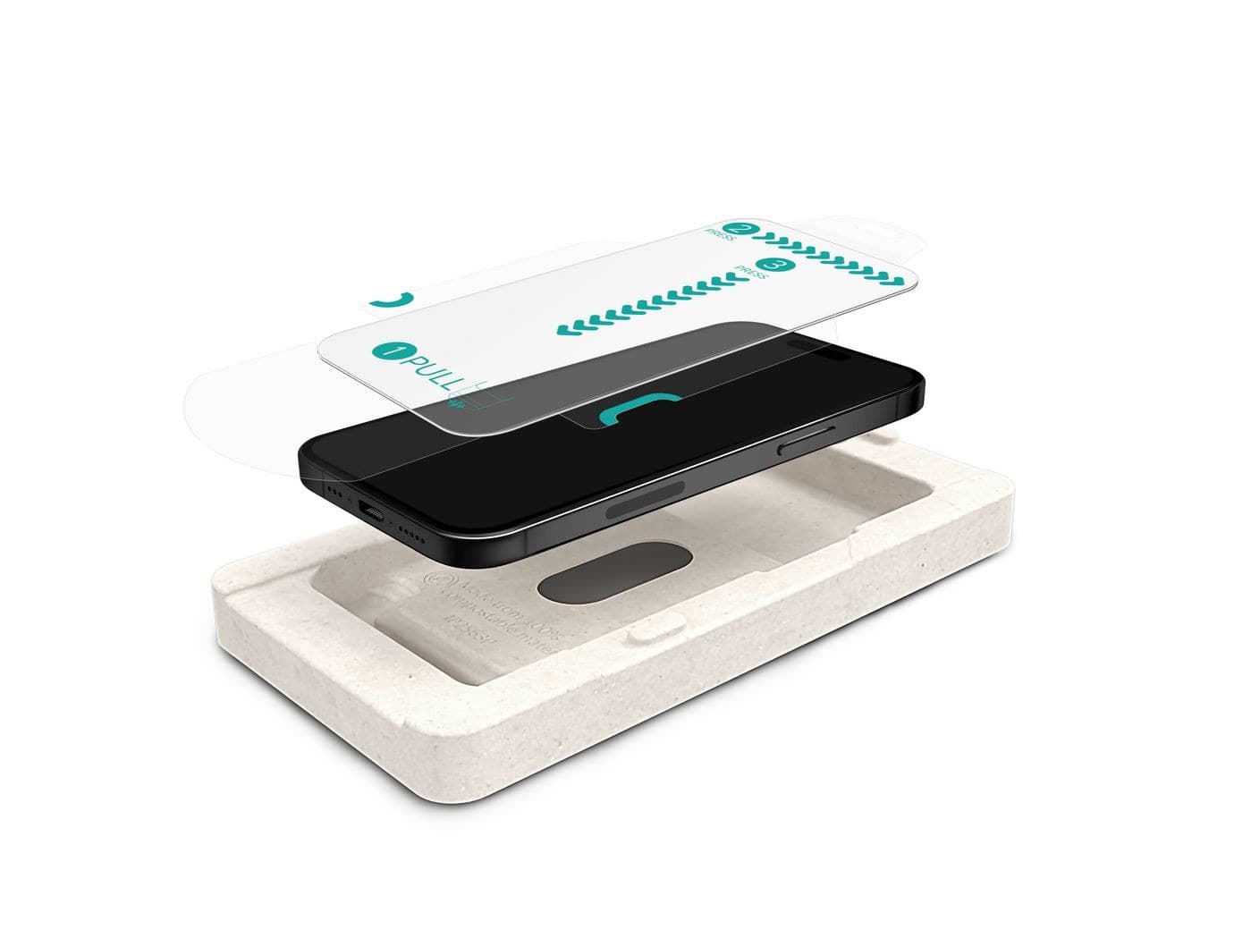 eSTUFF INFINITE Titan Shield EcoFlex Screen Protector for iPhone 16 - Single