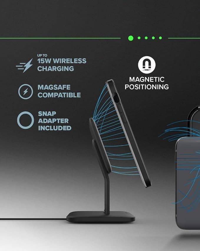 ZAGG mophie snap + wireless charging stand UK - Black - Image 3