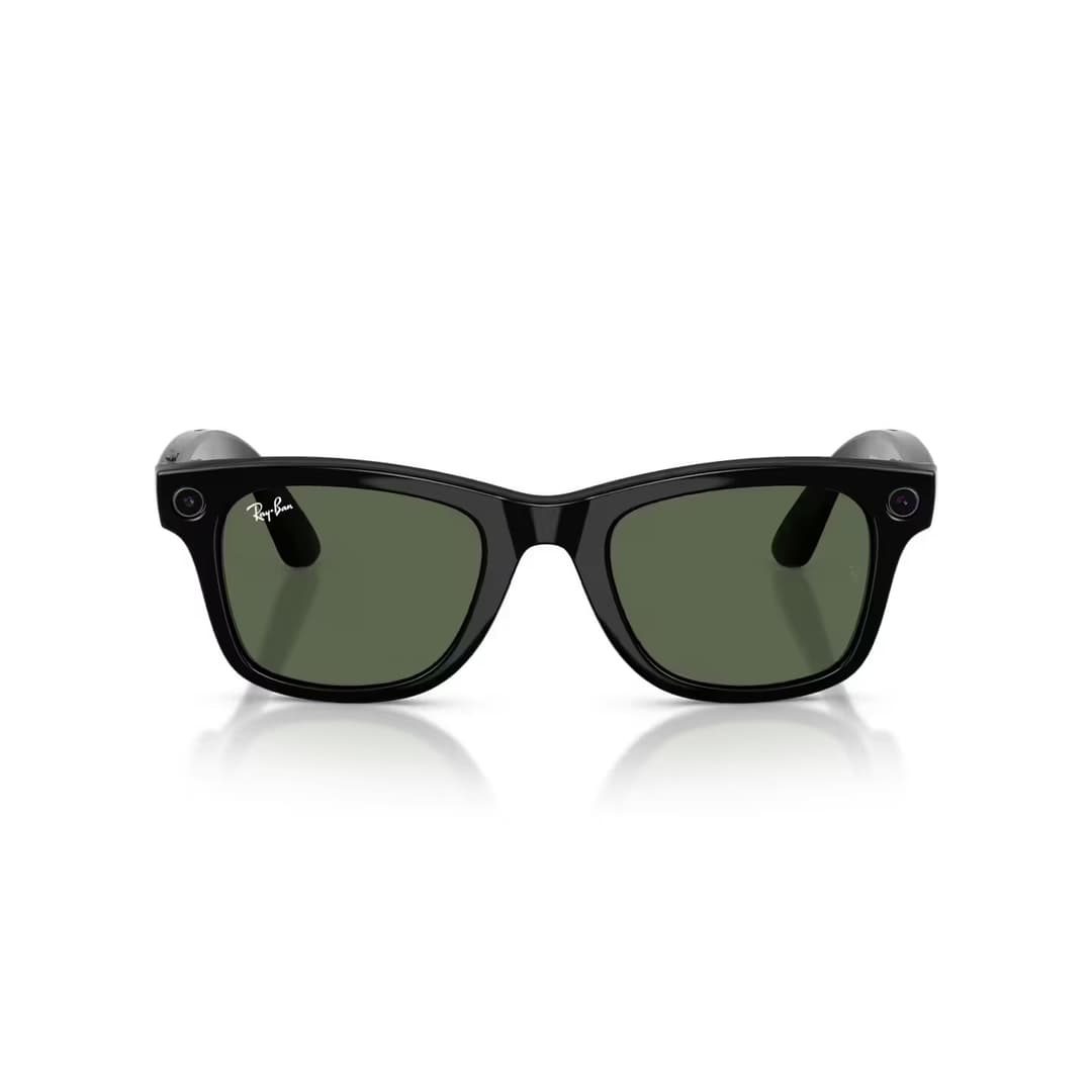 Ray-Ban Meta (Gen 2) Wayfarer RW4012 Smart Glasses - Shiny Black, Transitions Graphite Green - Image 1