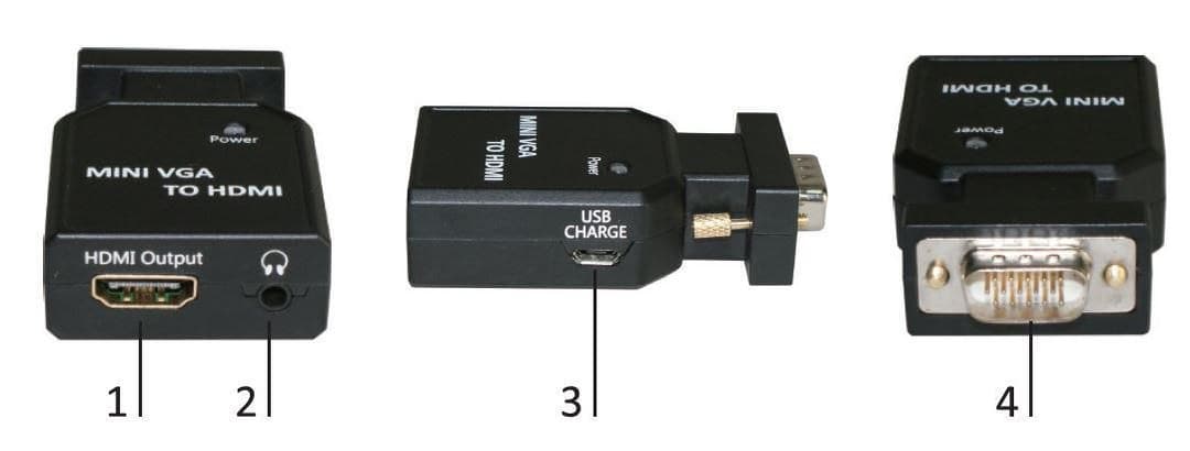 Mini VGA to HDMI Converter - Image 1