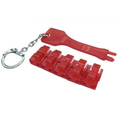 10 Pack Ethernet Port Locks & 1 Key Extractor by NewLink - Image 2