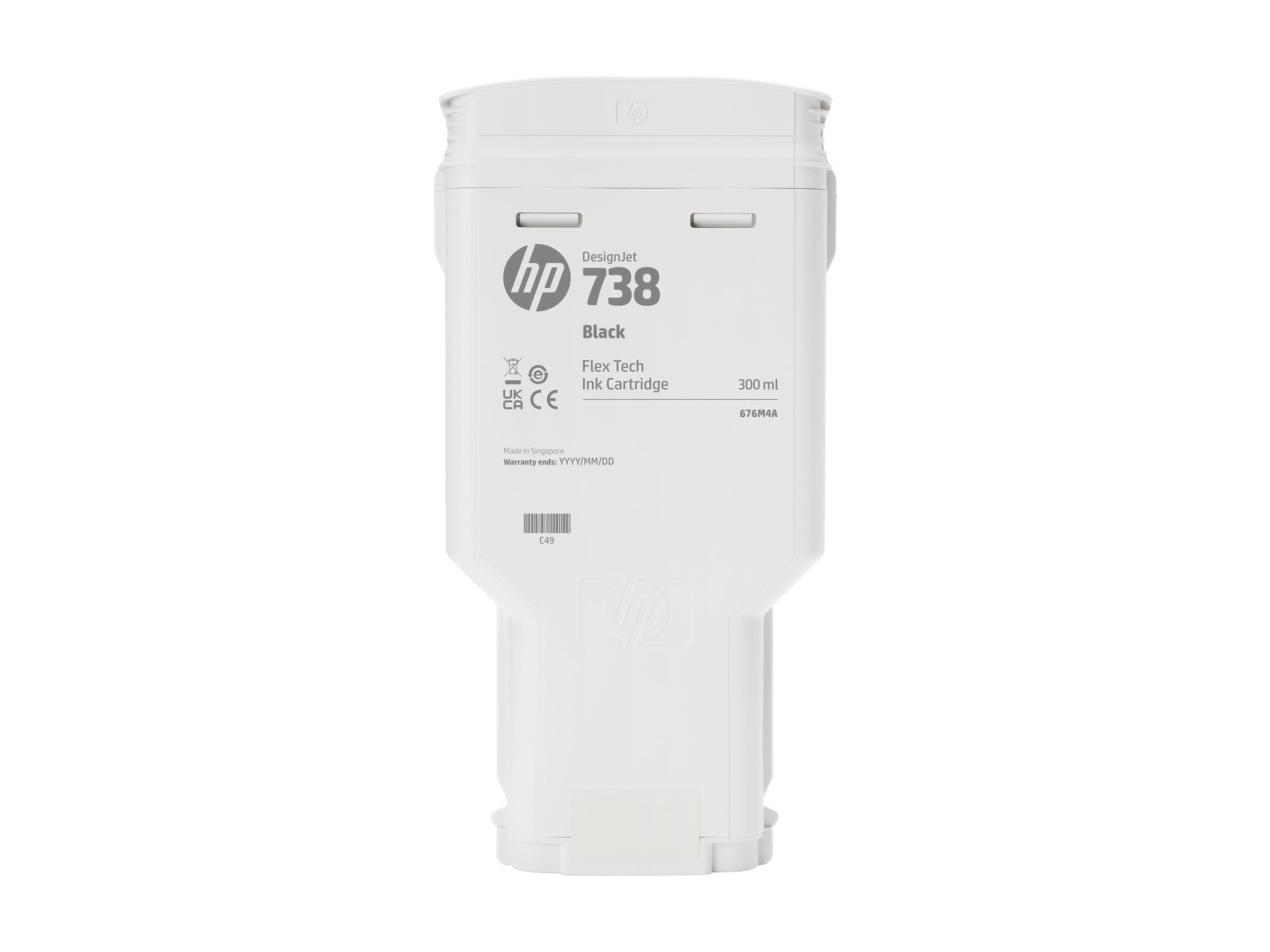 HP 738 - black - original - DesignJet - ink cartridge