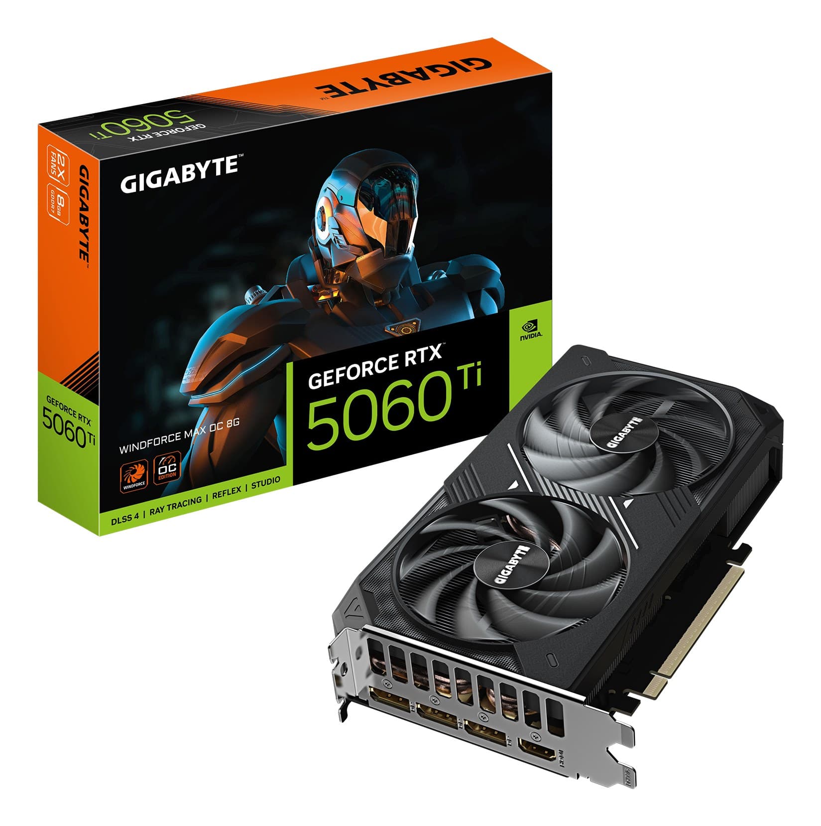 GIGABYTE GeForce RTX 5060 Ti WINDFORCE MAX OC 8GB GDDR7 Graphics Card