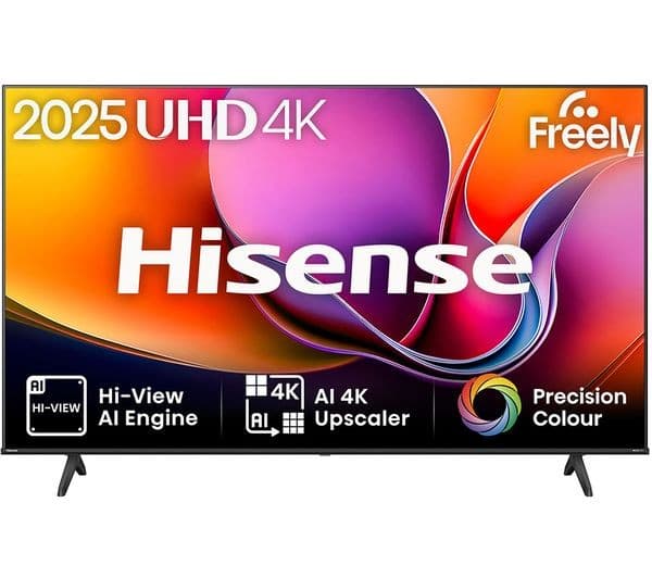 Hisense A6Q 4K UHD HDR Smart LED TV with Freely - 50-inch (50A6QTUK) - Image 1