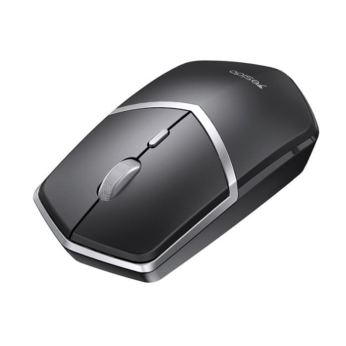 Yesido KB16 2.4GHz Wireless Mouse for Laptop 2.4G Connection - Black - Image 1