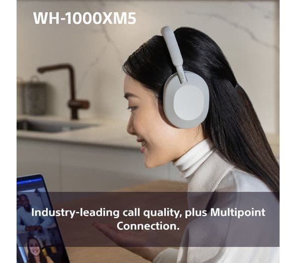 Sony WH-1000XM5 Wireless Noise-Cancelling Over-Ear Headphones - Smoky Pink - Image 9